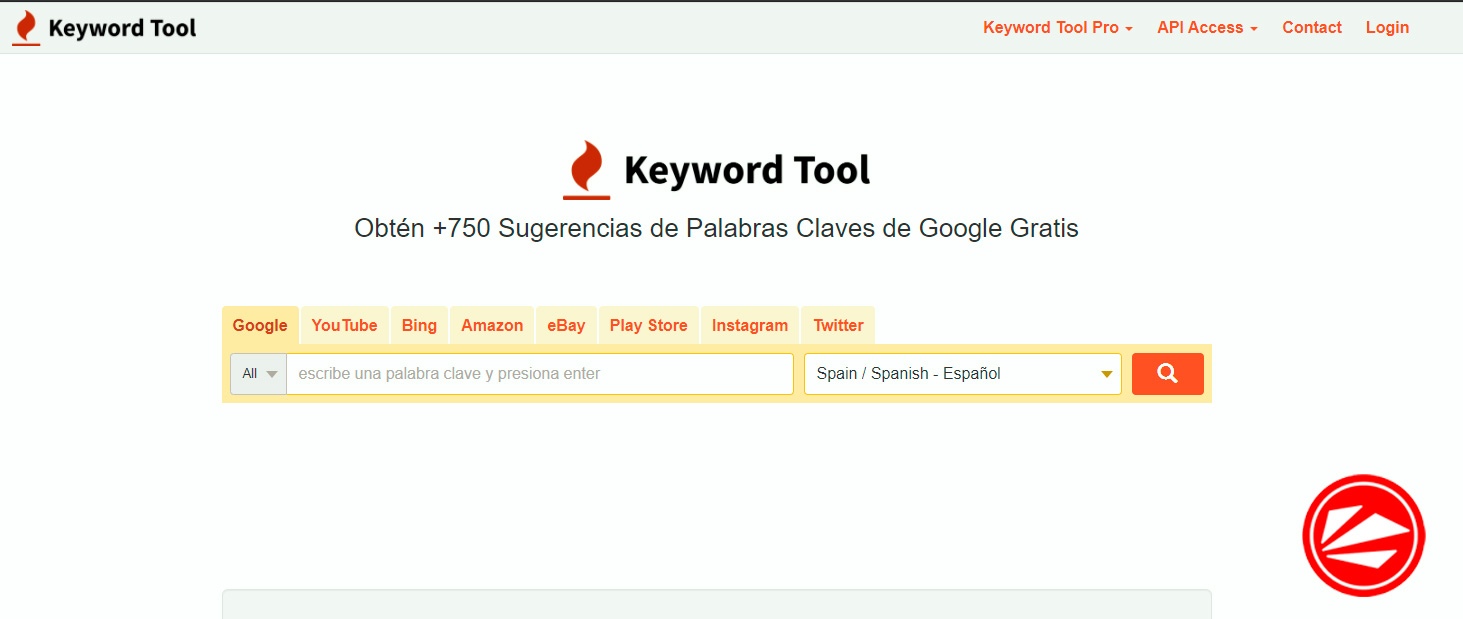 Keyword Tool herramienta de búsqueda de palabras clave