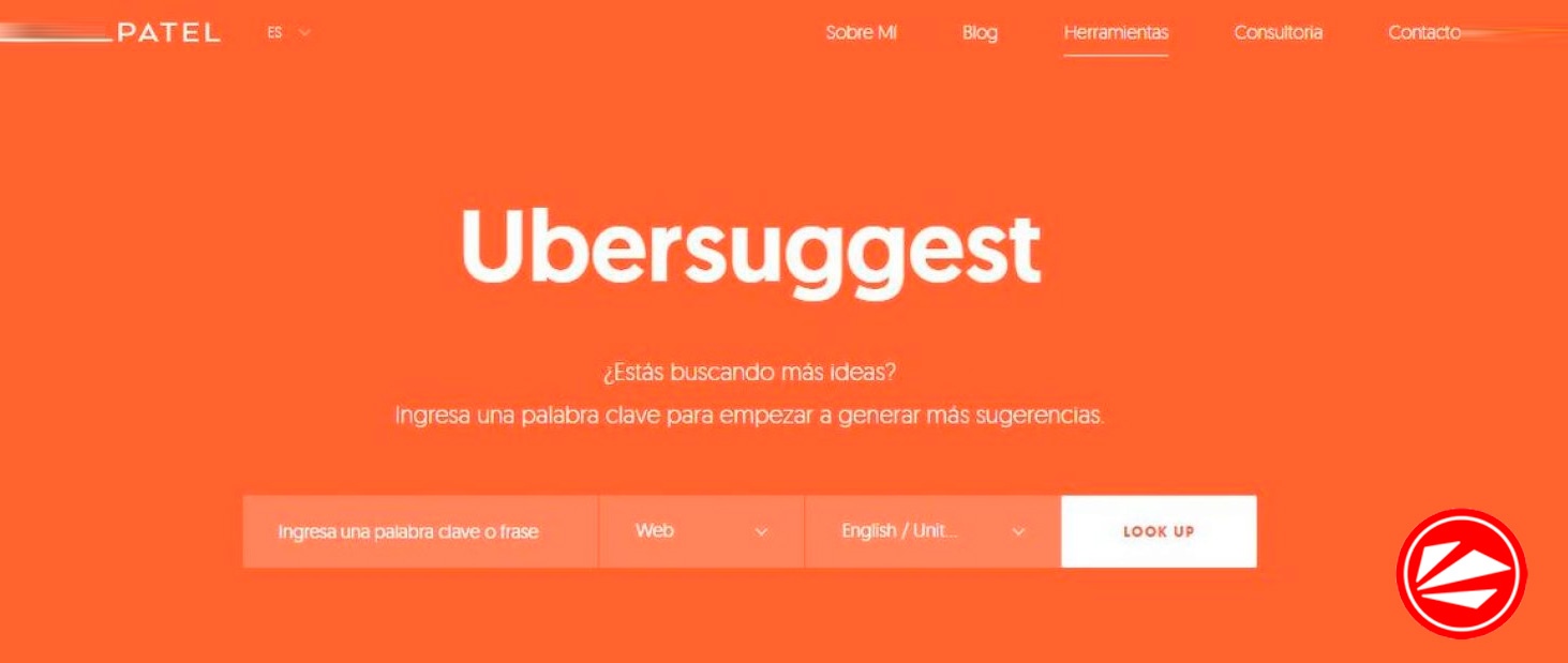 UberSuggest herramienta de búsqueda de palabras clave