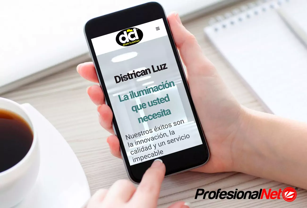 Web Districan Luz 4 Ejemplo web Districan Luz
