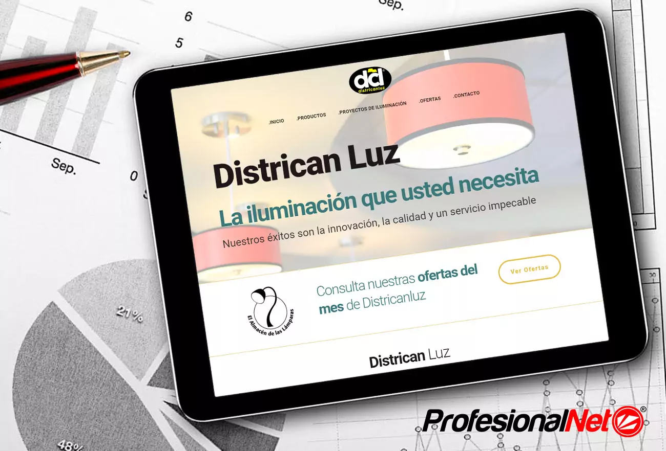 Web Districan Luz 3 Ejemplo web Districan Luz