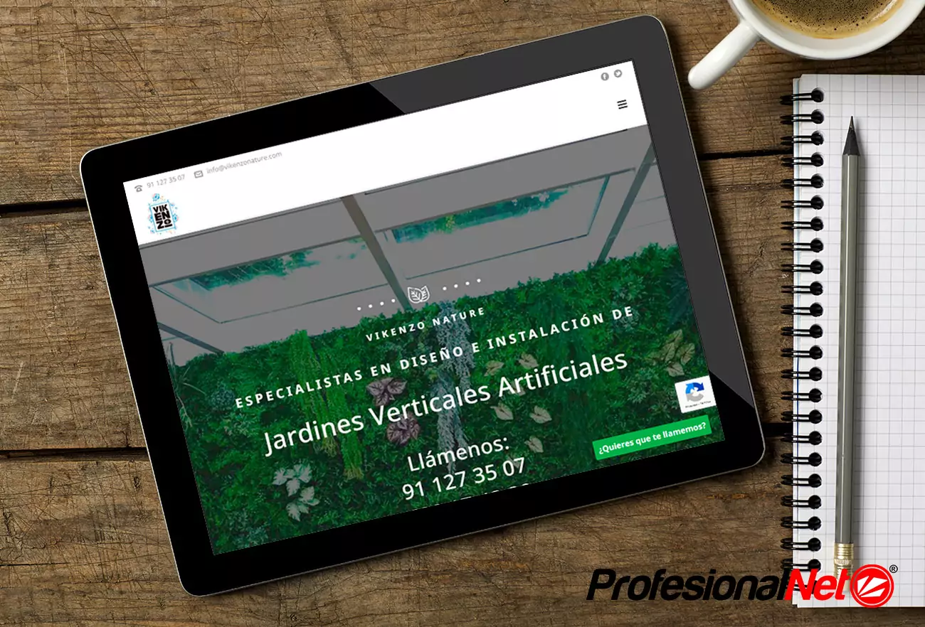 Web Jardines Verticales 3 Ejemplo web Jardines verticales