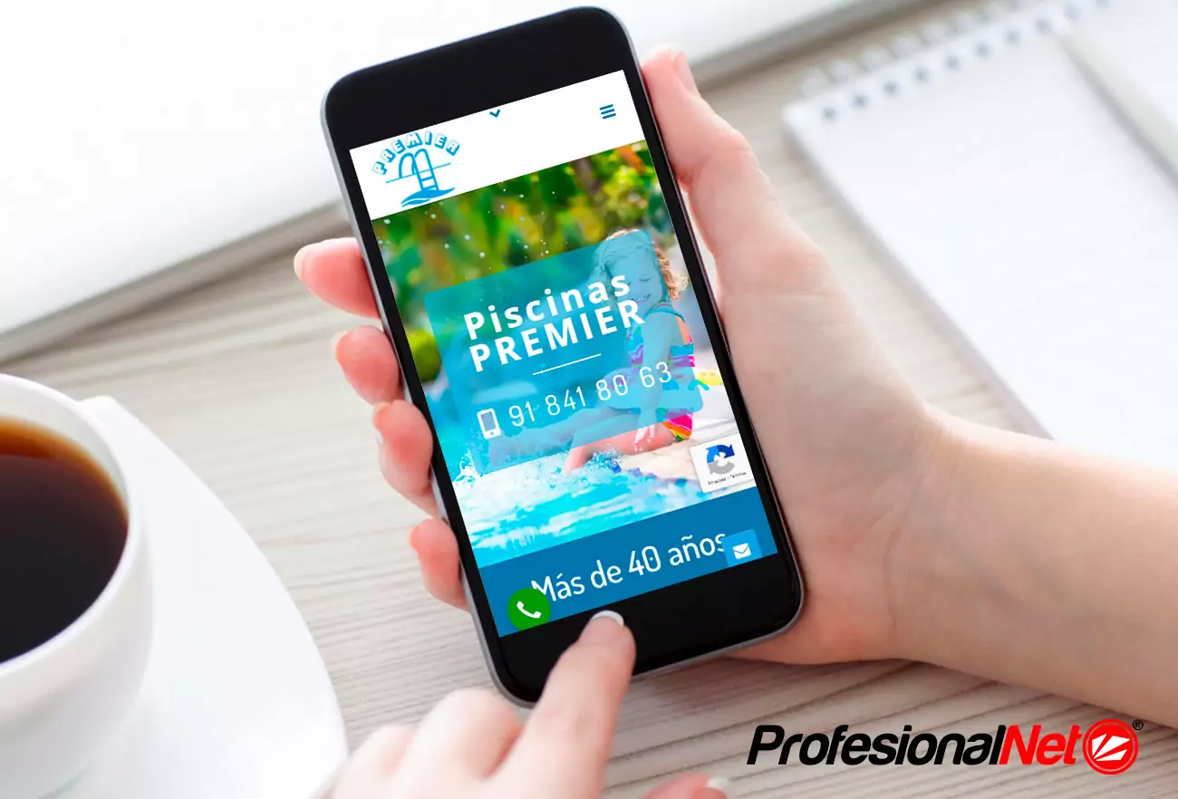 Web Piscinas Premier 4 Ejemplo web Piscinas Premier