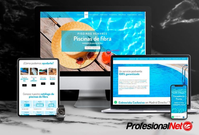 Diseño web Piscinas Henares