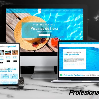Diseño web Piscinas Henares